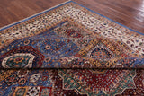 Geometric Persian Mamluk Handmade Wool Rug - 8' 3" X 11' 2" - Golden Nile