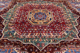 Geometric Persian Mamluk Handmade Wool Rug - 8' 3" X 11' 2" - Golden Nile