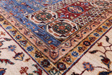 Geometric Persian Mamluk Handmade Wool Rug - 8' 3" X 11' 2" - Golden Nile