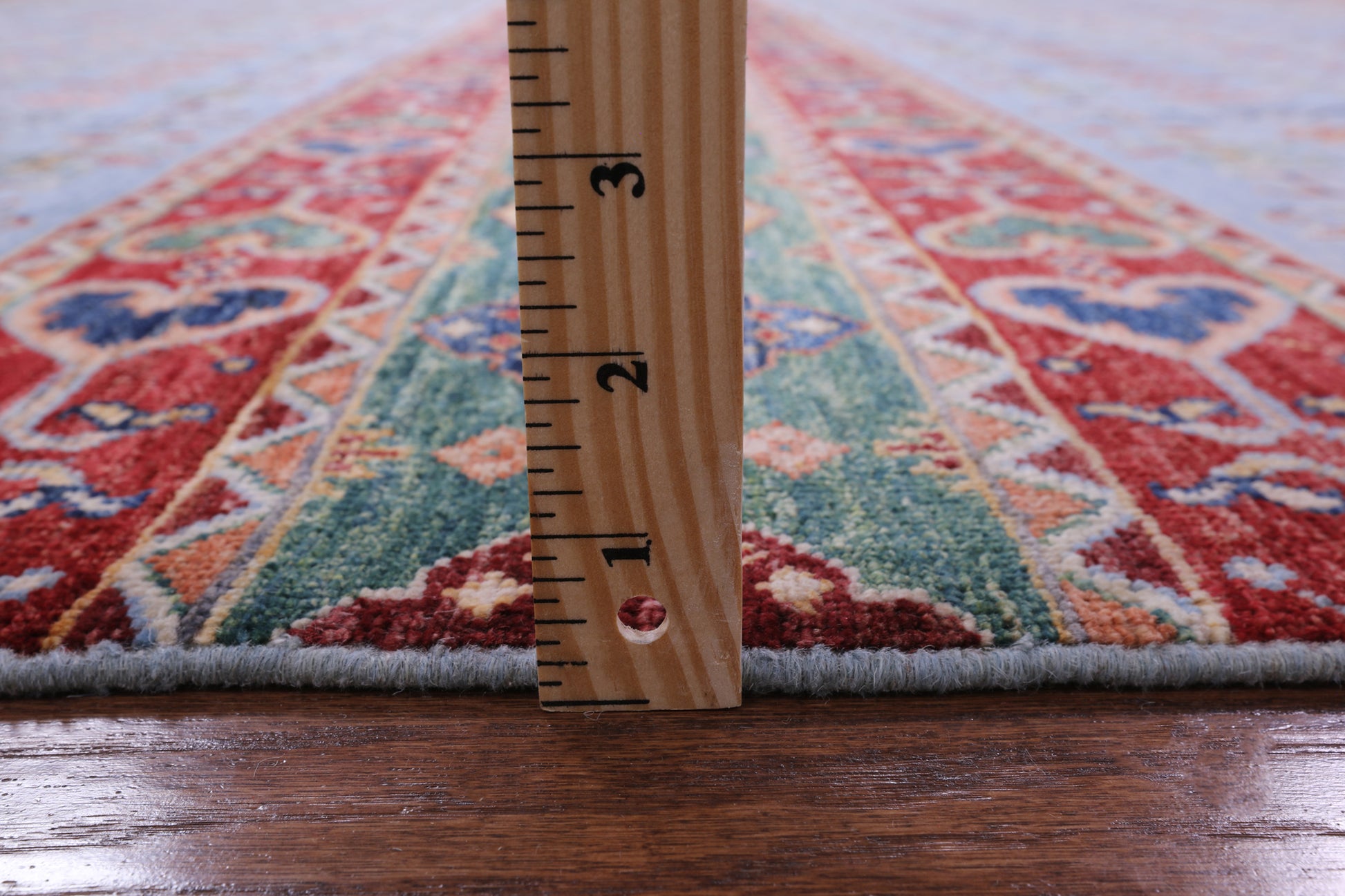 Blue Tribal Persian Gabbeh Hand Knotted Wool Rug - 8' 2" X 11' 5" - Golden Nile