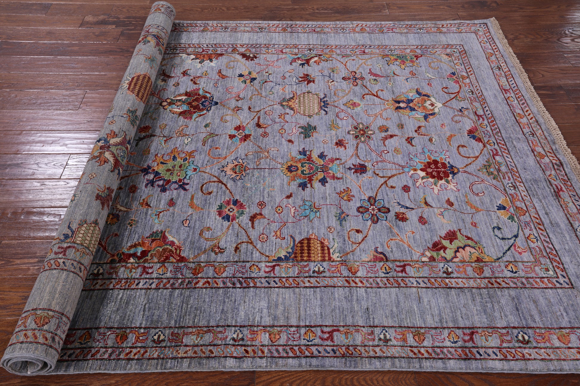 Peshawar Handmade Wool Rug - 5' 9" X 8' 0" - Golden Nile