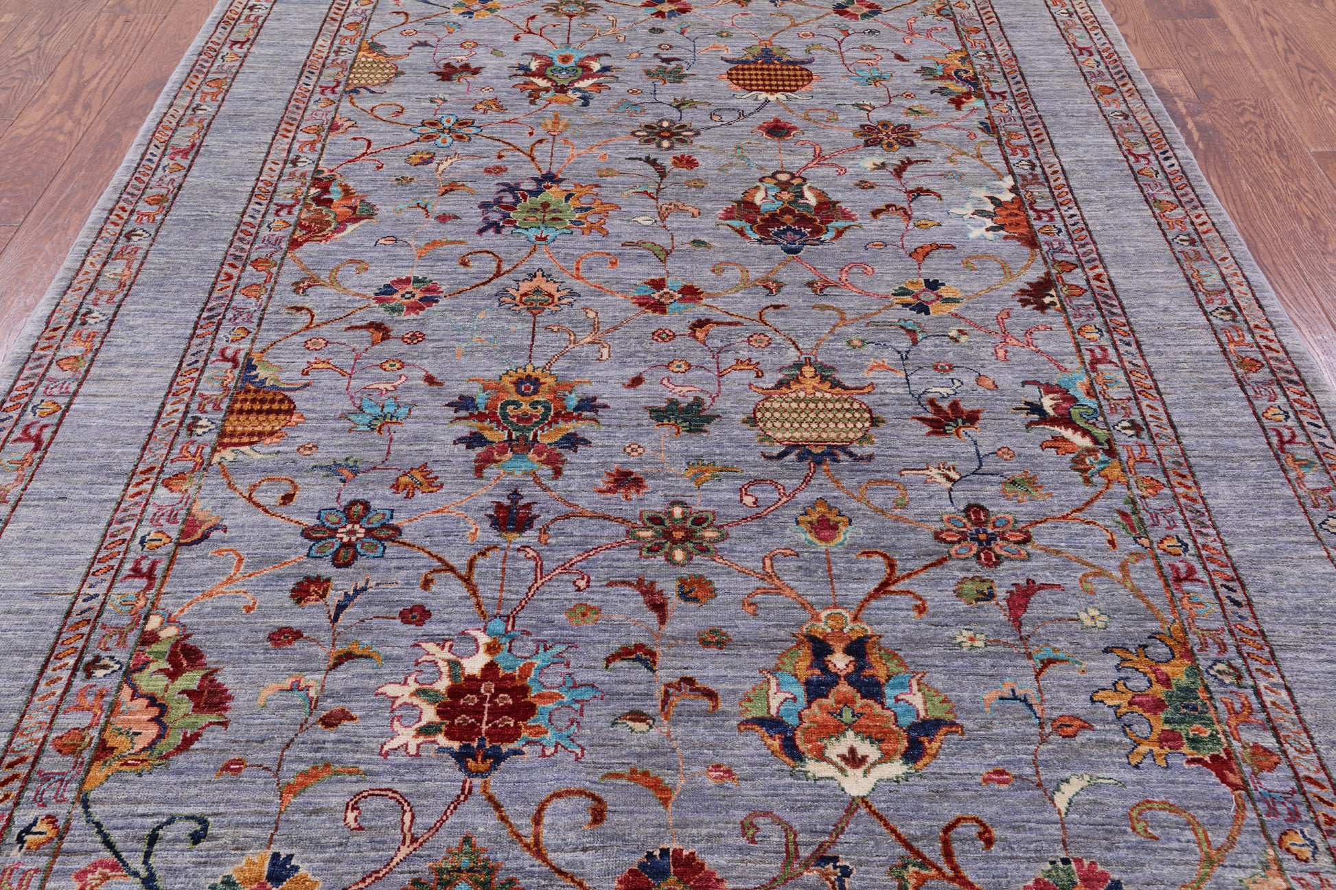 Peshawar Handmade Wool Rug - 5' 9" X 8' 0" - Golden Nile