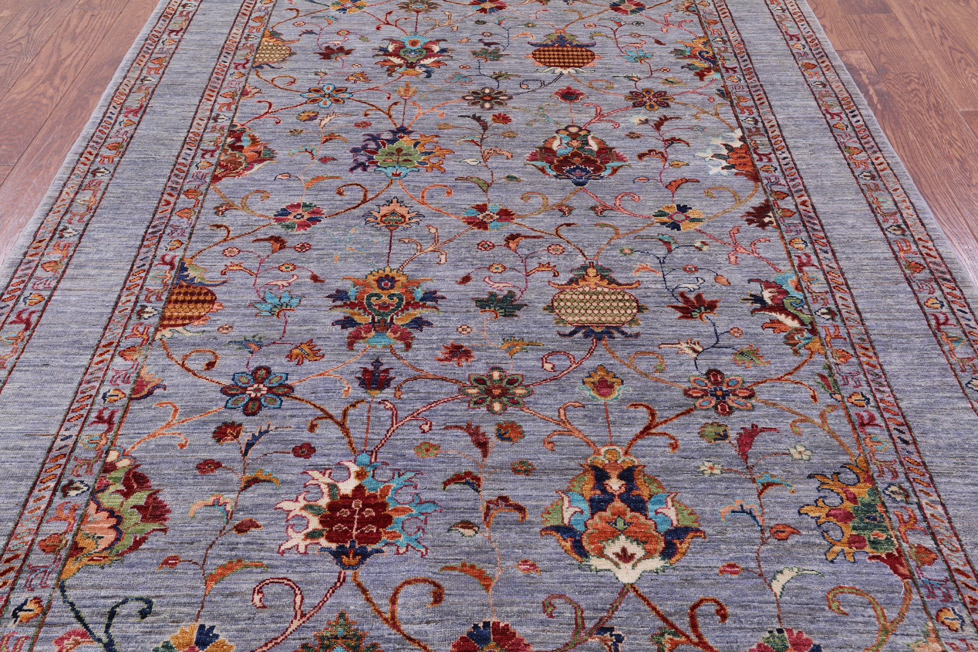 Peshawar Handmade Wool Rug - 5' 9" X 8' 0" - Golden Nile
