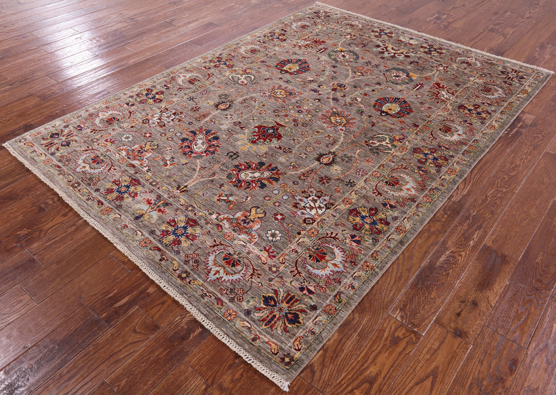 Peshawar Handmade Wool Rug - 5' 8" X 7' 11" - Golden Nile