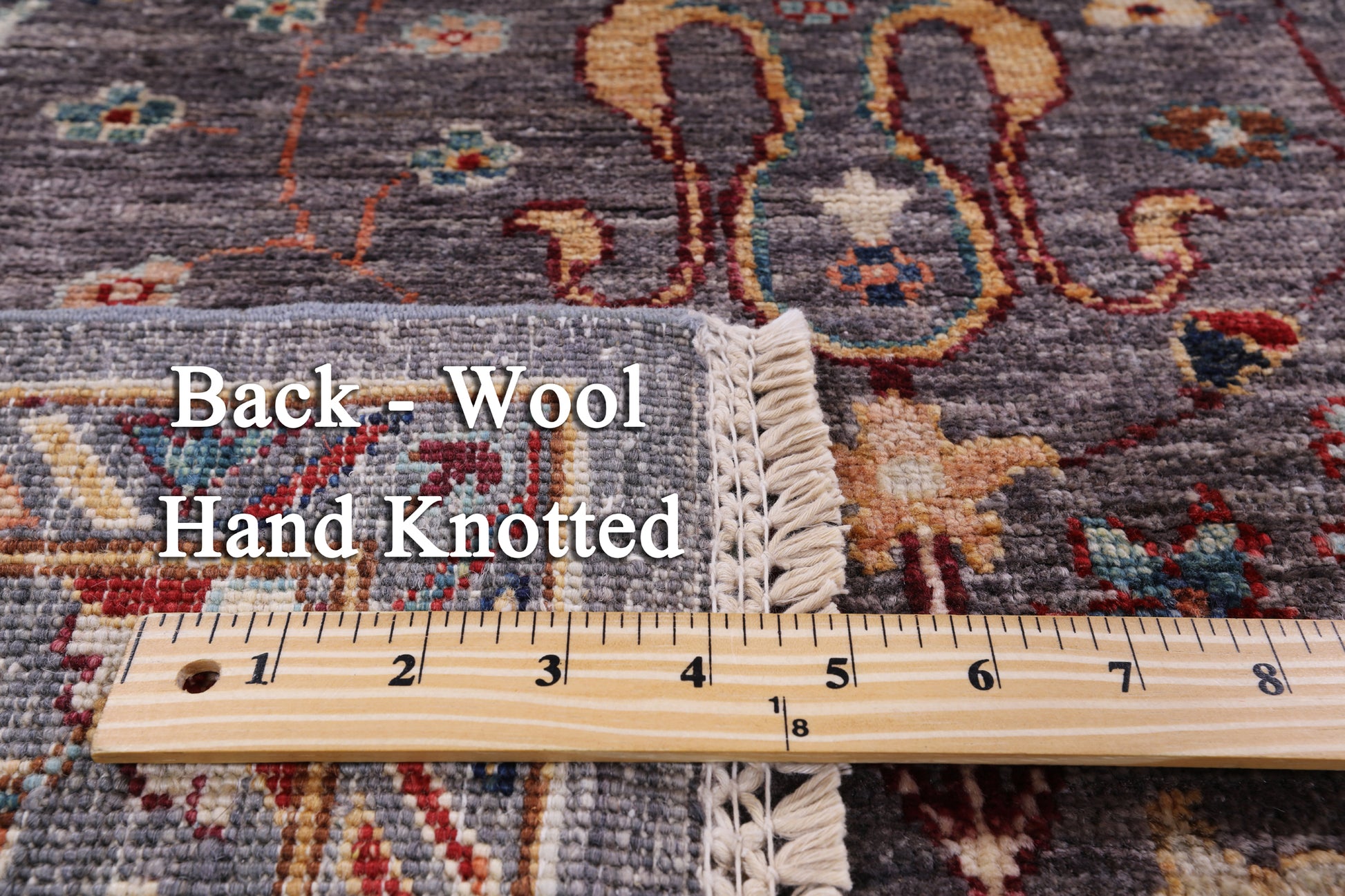 Peshawar Hand Knotted Wool Rug - 5' 7" X 7' 9" - Golden Nile