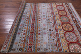 Khorjin Persian Gabbeh Hand Knotted Wool Rug - 5' 9" X 7' 10" - Golden Nile