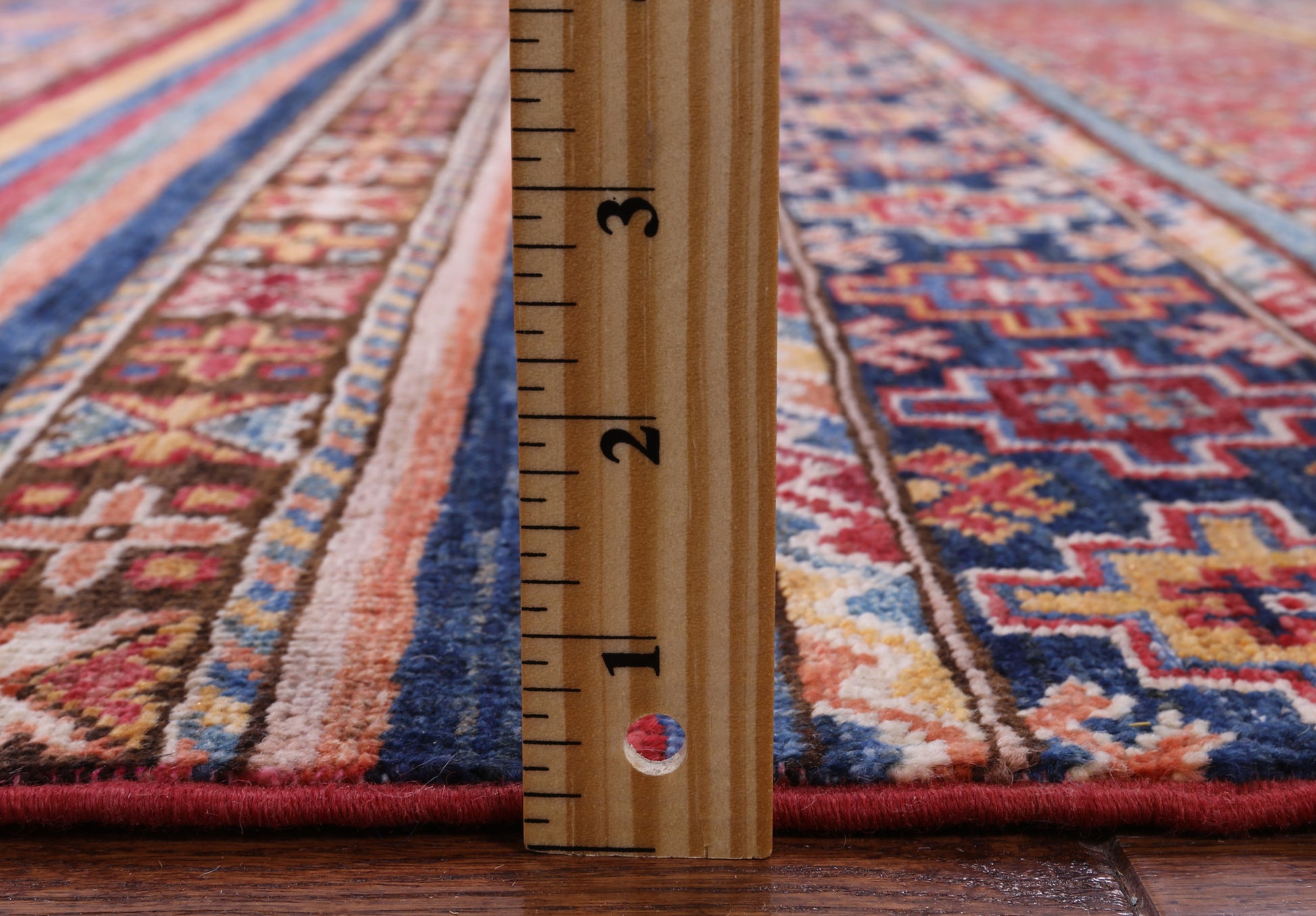 Khorjin Persian Gabbeh Hand Knotted Wool Rug - 4' 1" X 5' 11" - Golden Nile
