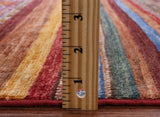 Khorjin Persian Gabbeh Hand Knotted Wool Rug - 3' 5" X 5' 0" - Golden Nile