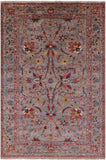 Peshawar Hand Knotted Wool Rug - 6' 9" X 10' 4" - Golden Nile