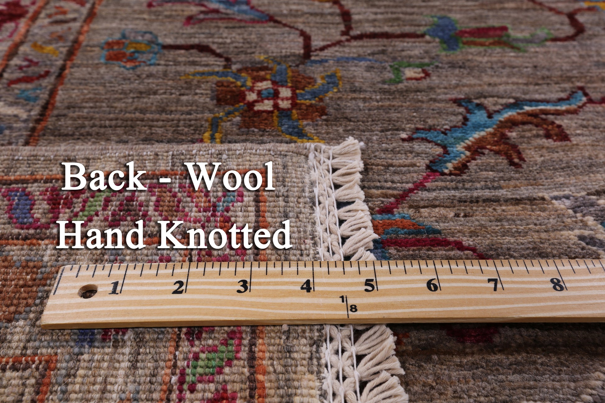 Peshawar Hand Knotted Wool Rug - 6' 9" X 10' 4" - Golden Nile