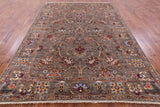 Peshawar Handmade Wool Rug - 6' 11" X 9' 9" - Golden Nile