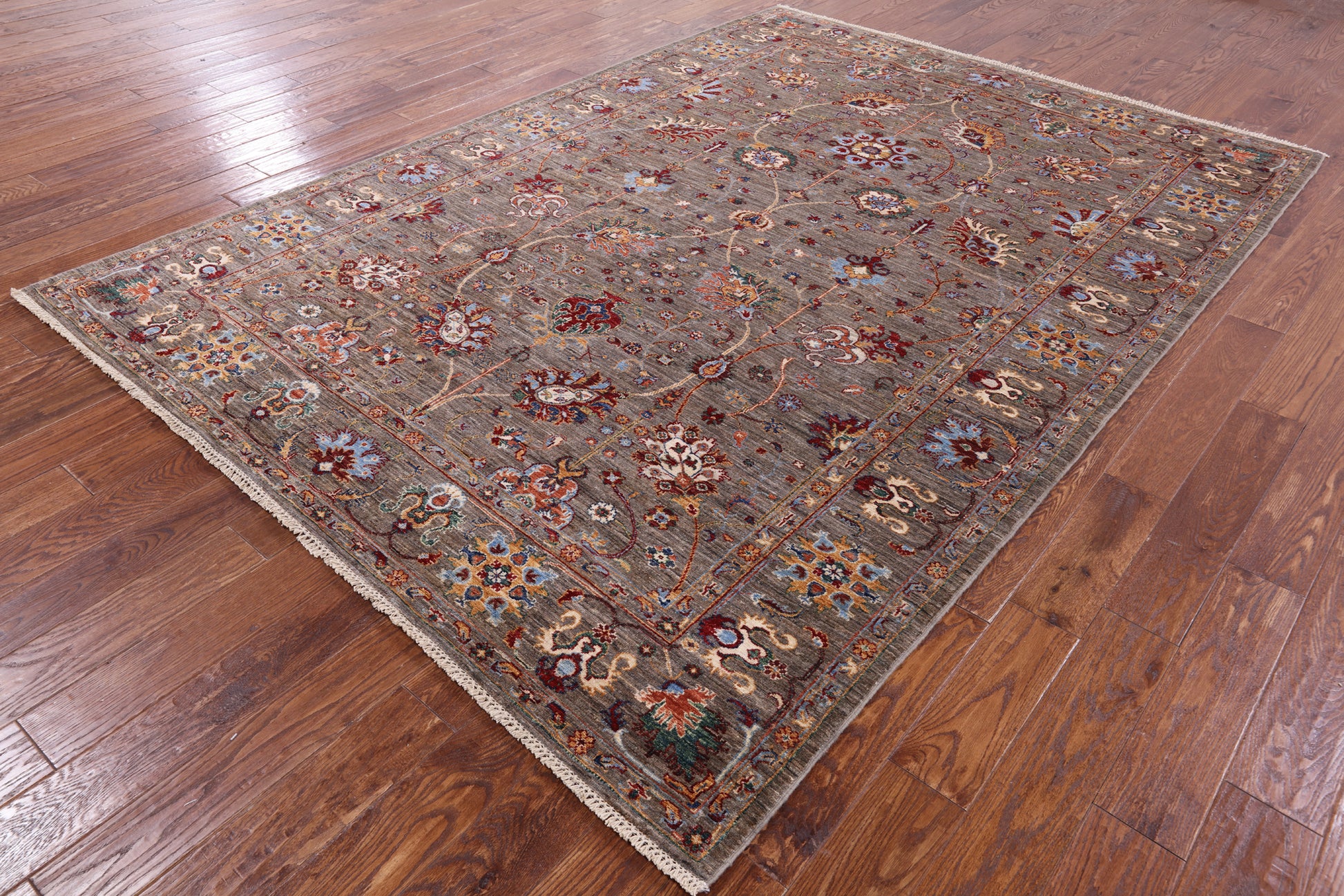 Peshawar Handmade Wool Rug - 6' 11" X 9' 9" - Golden Nile