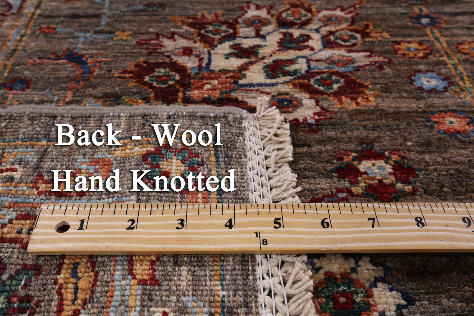 Peshawar Handmade Wool Rug - 6' 11" X 9' 9" - Golden Nile