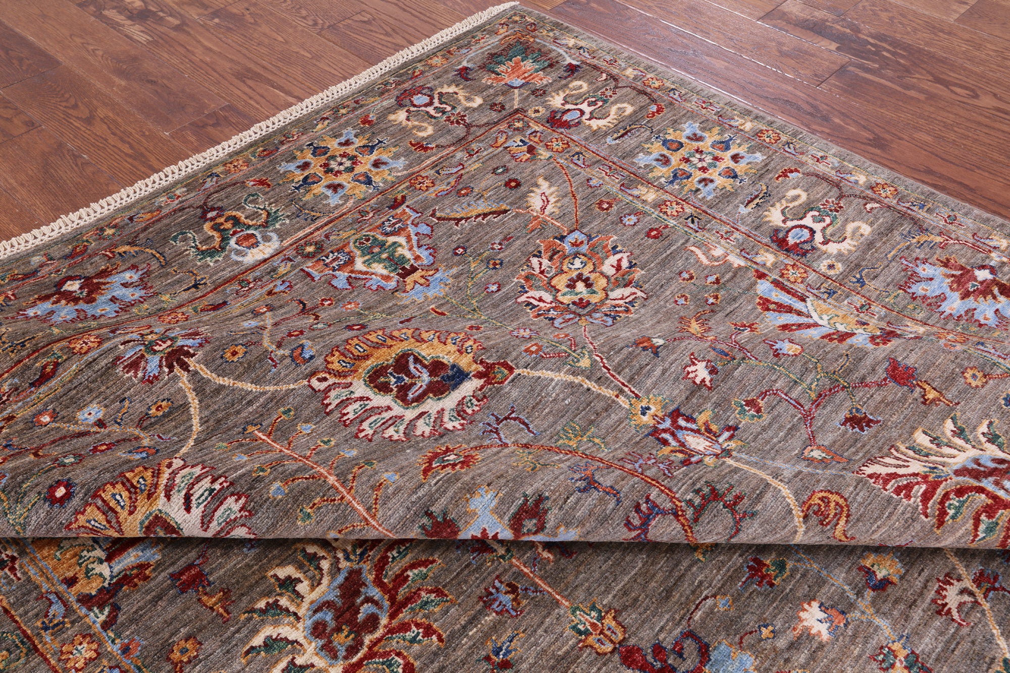 Peshawar Handmade Wool Rug - 6' 11" X 9' 9" - Golden Nile