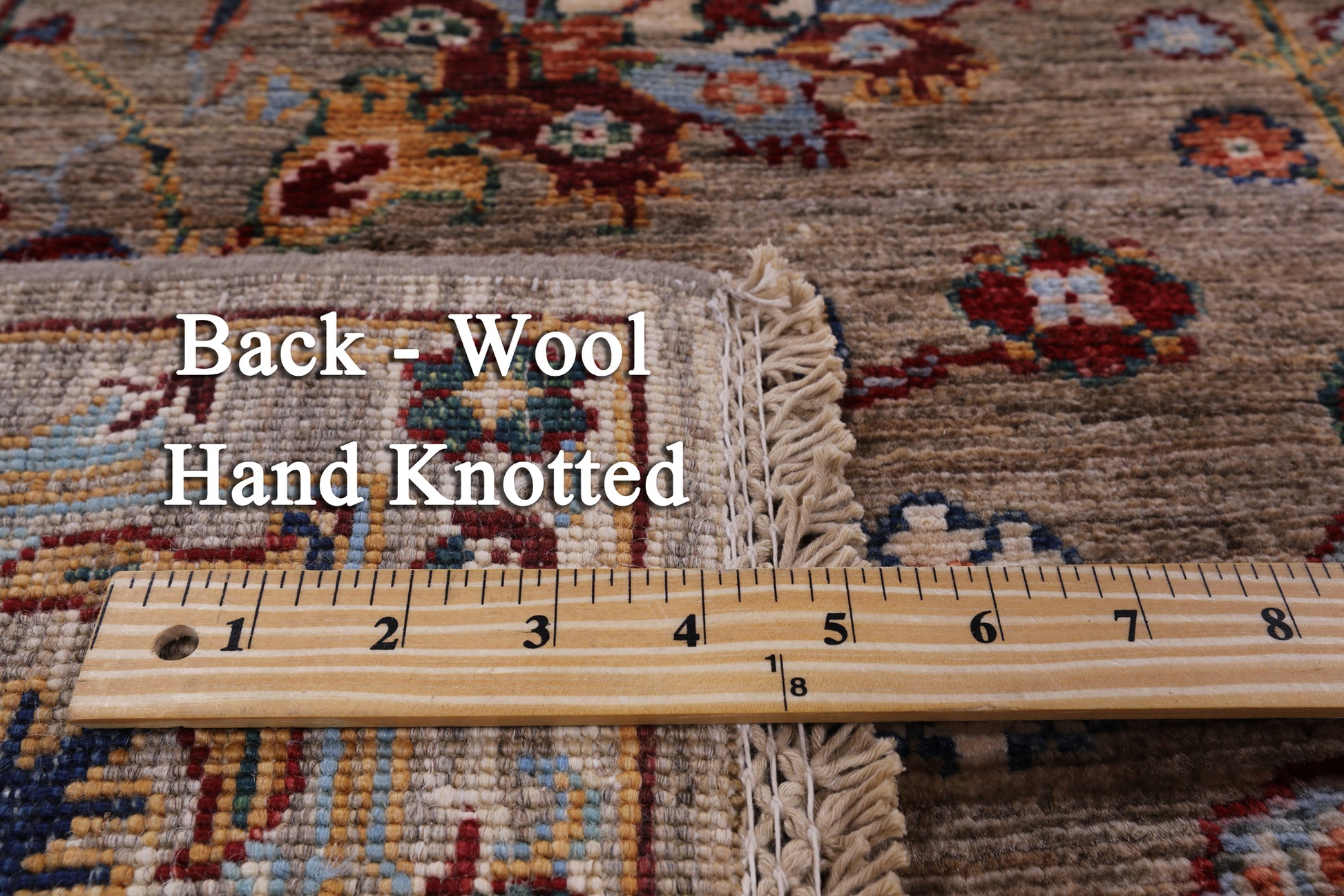 Peshawar Hand Knotted Wool Rug - 6' 8" X 9' 9" - Golden Nile