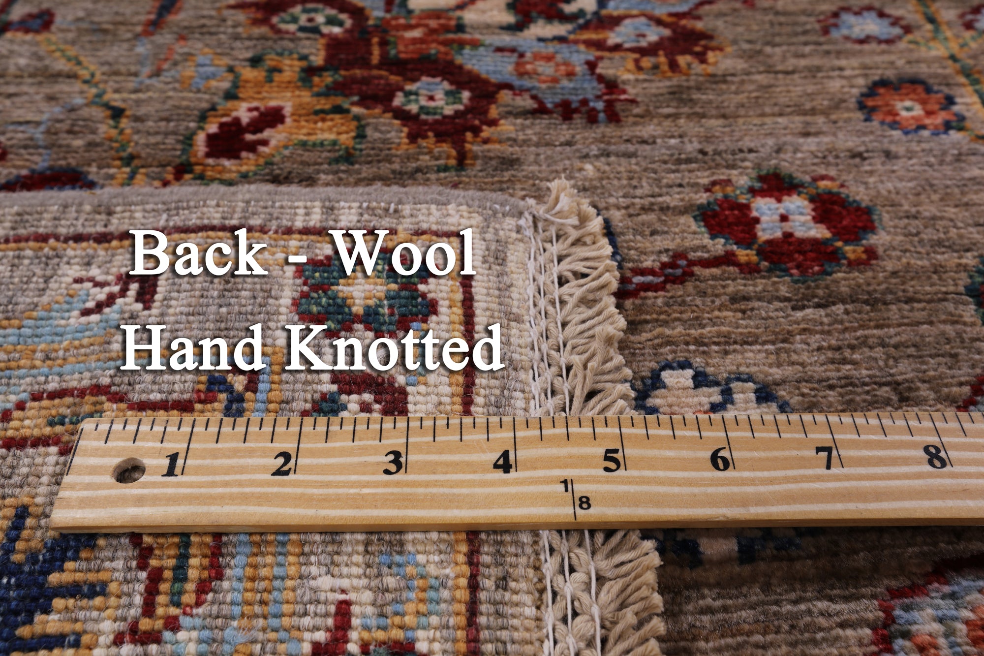 Peshawar Hand Knotted Wool Rug - 6' 8" X 9' 9" - Golden Nile