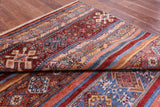 Khorjin Persian Gabbeh Hand Knotted Wool Rug - 6' 5" X 9' 10" - Golden Nile
