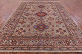Super Kazak Handmade Wool Rug - 8' 0" X 10' 0" - Golden Nile