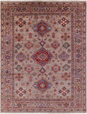 Super Kazak Handmade Wool Rug - 8' 0" X 10' 0" - Golden Nile