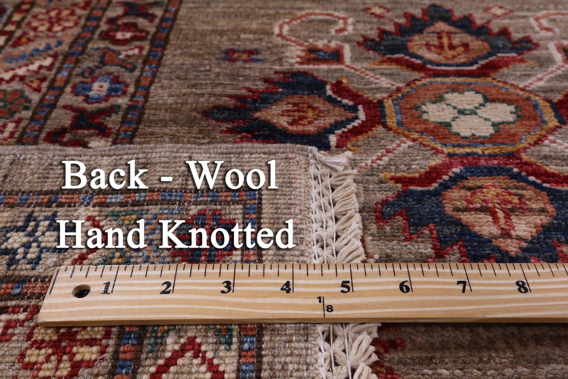 Super Kazak Handmade Wool Rug - 8' 0" X 10' 0" - Golden Nile