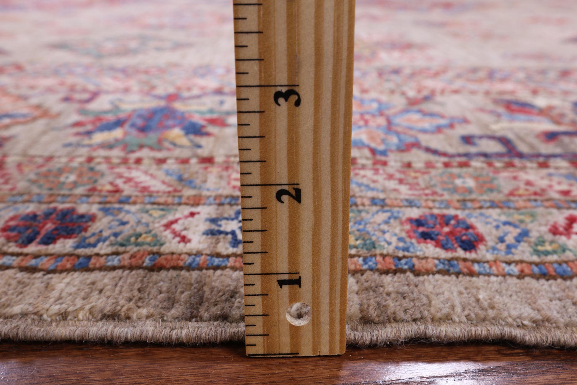 Super Kazak Handmade Wool Rug - 8' 0" X 10' 0" - Golden Nile