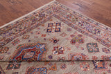 Super Kazak Handmade Wool Rug - 8' 0" X 10' 0" - Golden Nile