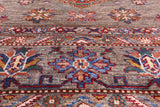 Super Kazak  Hand Knotted Wool Rug - 8' 2" X 10' 1" - Golden Nile