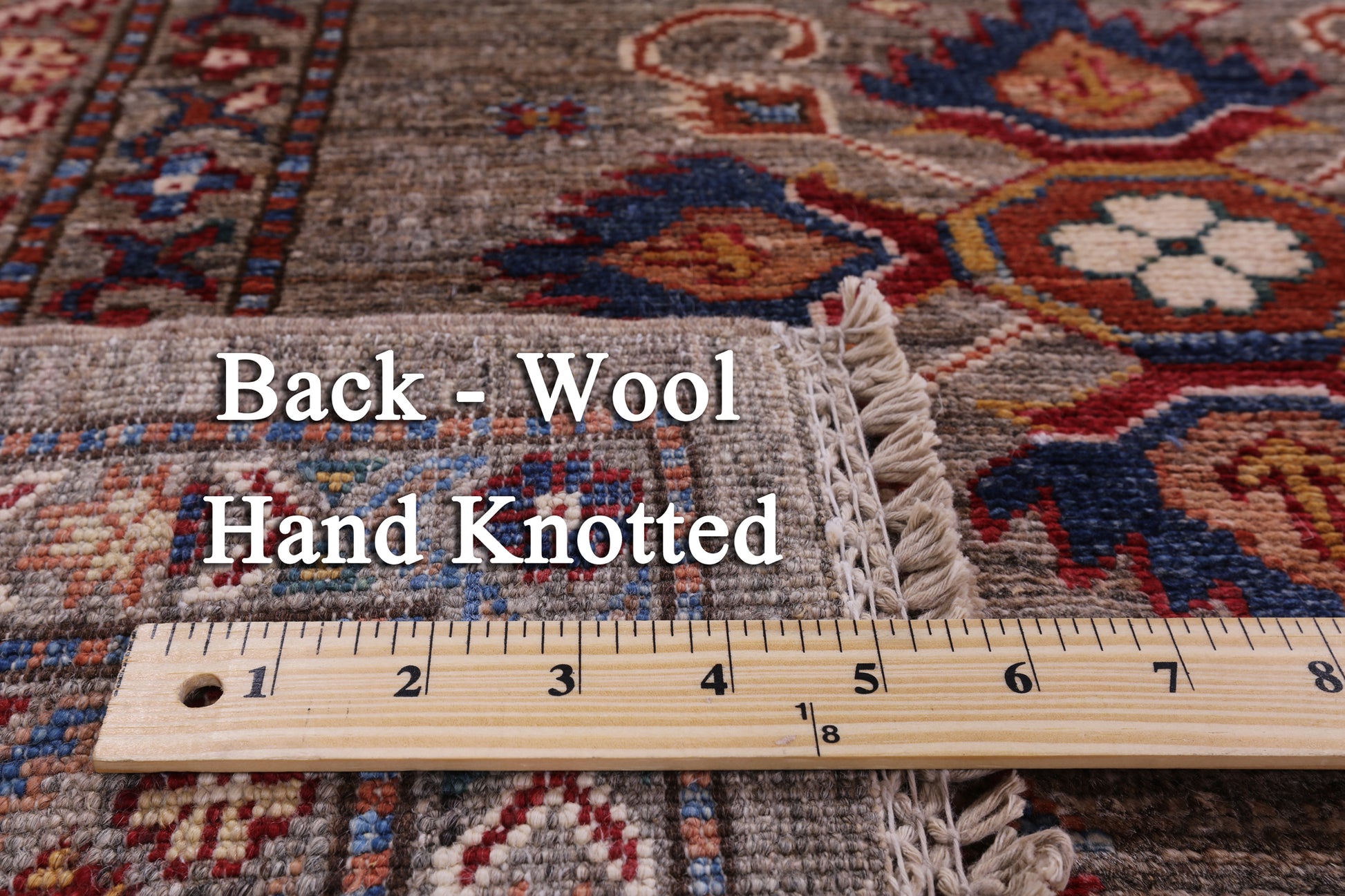 Super Kazak  Hand Knotted Wool Rug - 8' 2" X 10' 1" - Golden Nile