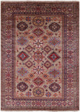 Super Kazak Handmade Wool Rug - 5' 8" X 7' 9" - Golden Nile