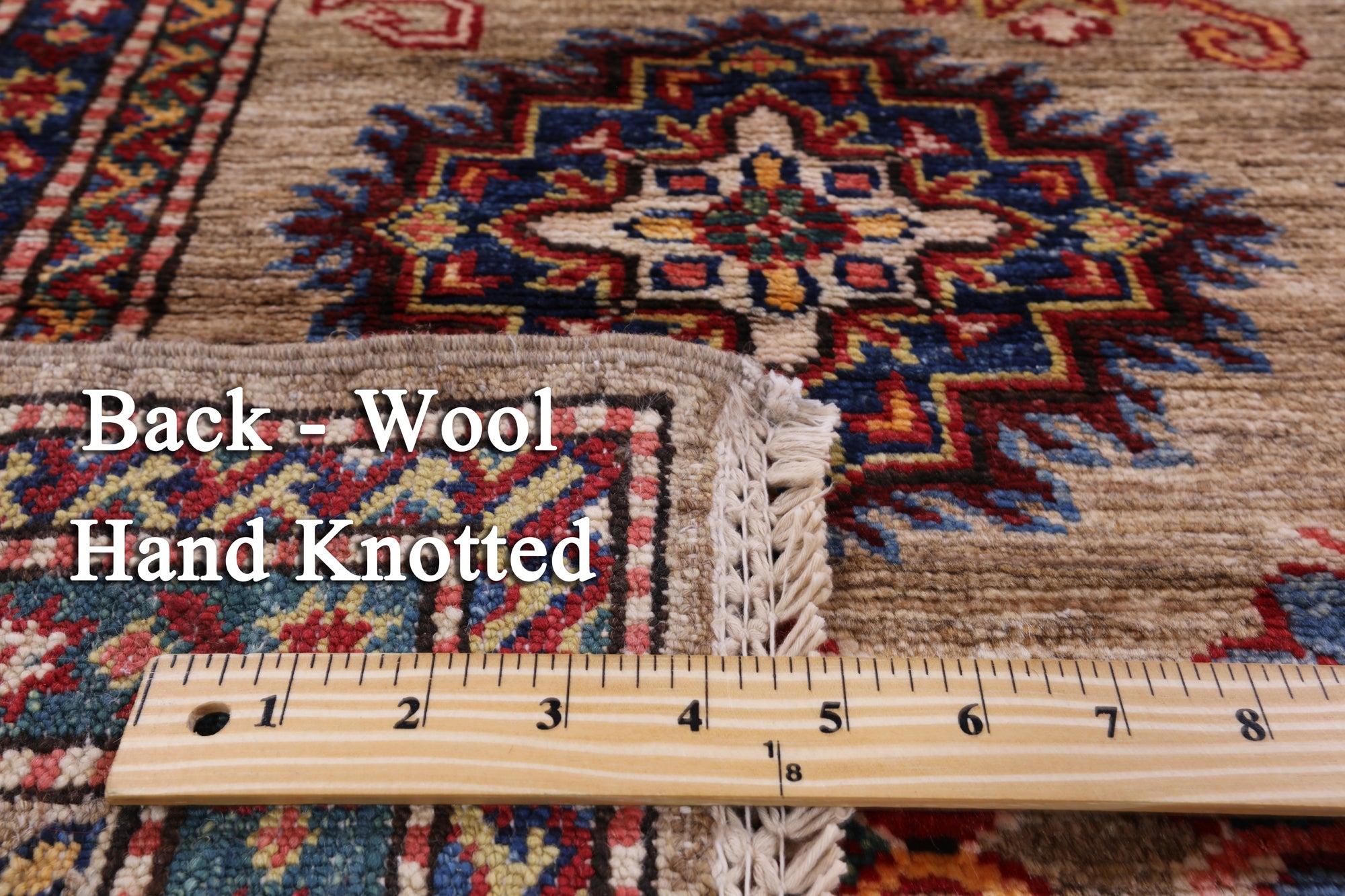 Super Kazak Handmade Wool Rug - 5' 8" X 7' 9" - Golden Nile