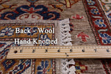 Super Kazak Handmade Wool Runner Rug - 2' 6" X 9' 10" - Golden Nile