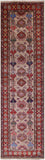 Super Kazak Hand Knotted Wool Runner Rug - 2' 7" X 9' 2" - Golden Nile