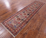 Super Kazak Hand Knotted Wool Runner Rug - 2' 8" X 9' 10" - Golden Nile