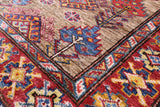 Super Kazak Hand Knotted Wool Runner Rug - 2' 8" X 9' 10" - Golden Nile