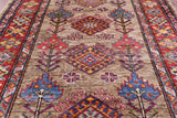 Super Kazak Hand Knotted Wool Runner Rug - 2' 8" X 9' 10" - Golden Nile