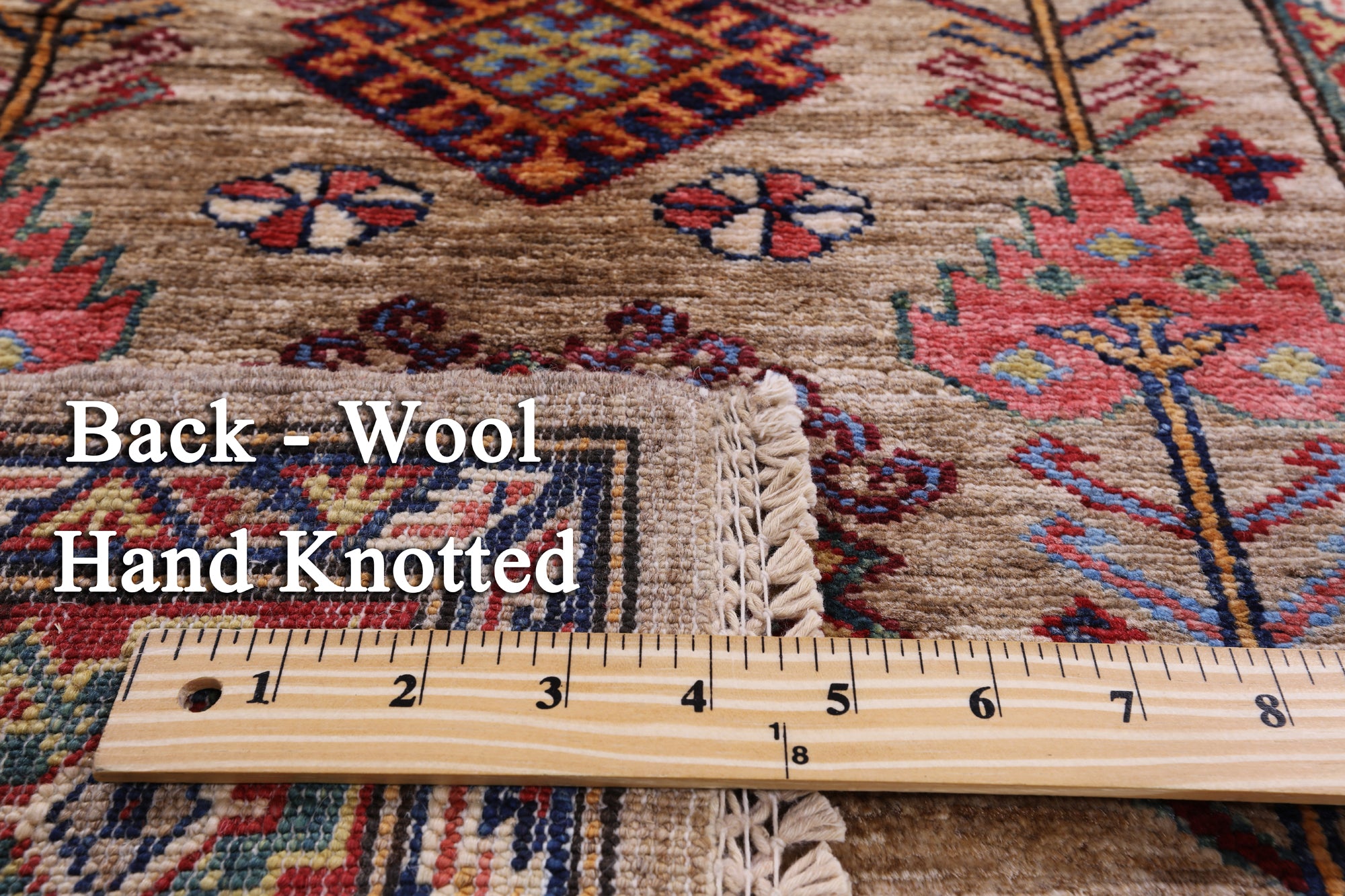 Super Kazak Handmade Wool Runner Rug - 2' 7" X 9' 2" - Golden Nile