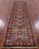 Super Kazak Handmade Wool Runner Rug - 2' 9" X 10' 0" - Golden Nile