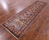 Super Kazak Handmade Wool Runner Rug - 2' 9" X 10' 0" - Golden Nile