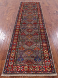 Super Kazak Hand Knotted Wool Runner Rug - 2' 8" X 9' 1" - Golden Nile