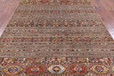 Khorjin Persian Gabbeh Hand Knotted Wool Rug - 5' 8" X 7' 9" - Golden Nile