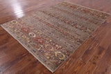 Khorjin Persian Gabbeh Hand Knotted Wool Rug - 5' 8" X 7' 9" - Golden Nile