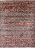 Khorjin Persian Gabbeh Hand Knotted Wool Rug - 9' 0" X 11' 10" - Golden Nile