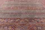 Khorjin Persian Gabbeh Hand Knotted Wool Rug - 9' 0" X 11' 10" - Golden Nile