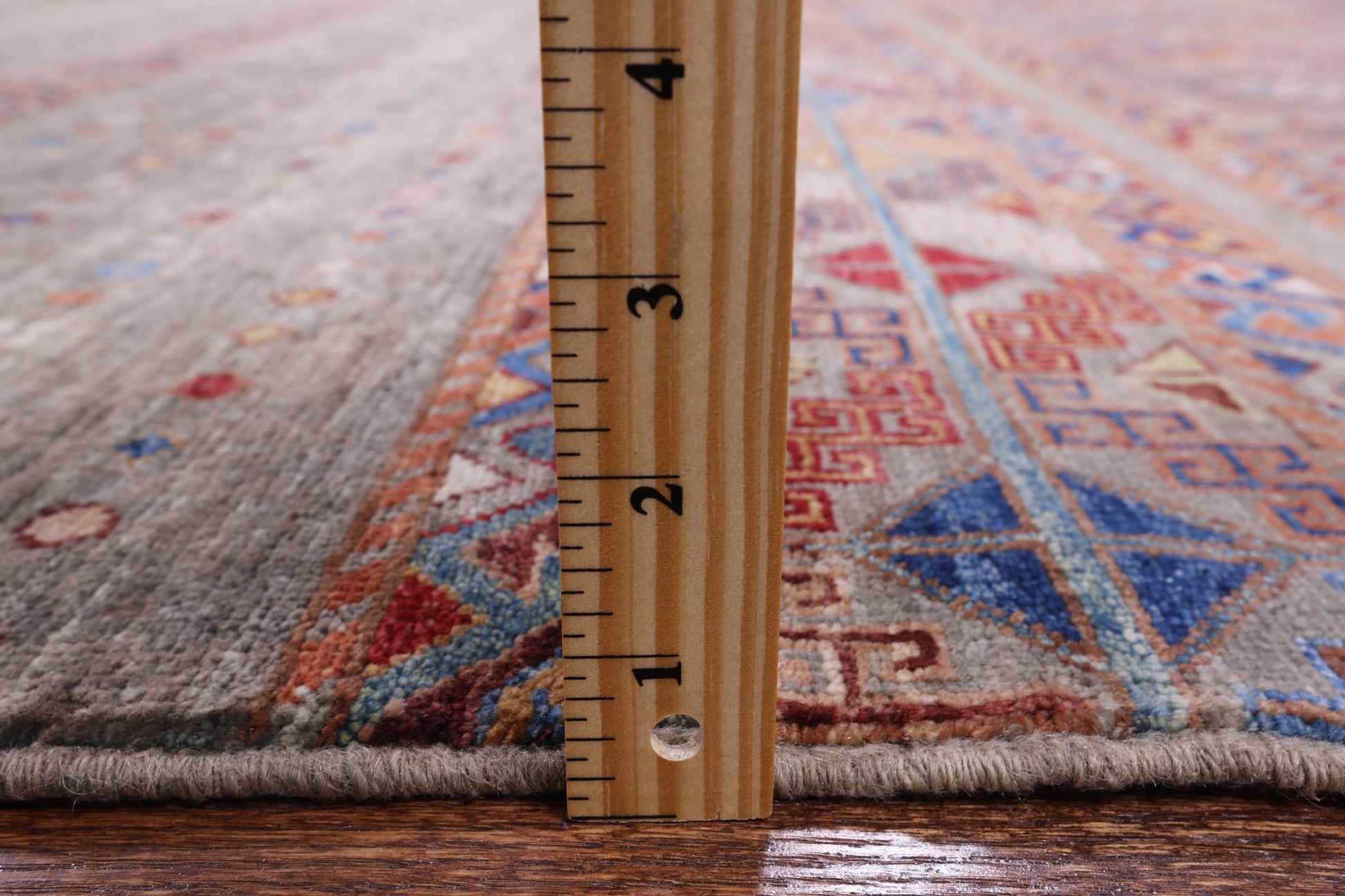 Khorjin Persian Gabbeh Hand Knotted Wool Rug - 9' 0" X 11' 10" - Golden Nile