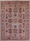 Peshawar Handmade Wool Rug - 9' 1" X 12' 4" - Golden Nile