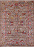 Peshawar Hand Knotted Wool Rug - 5' 10" X 7' 9" - Golden Nile
