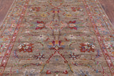 Peshawar Hand Knotted Wool Rug - 5' 10" X 7' 9" - Golden Nile