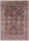 Turkmen Ersari Handmade Wool Rug - 4' 10" X 6' 9" - Golden Nile