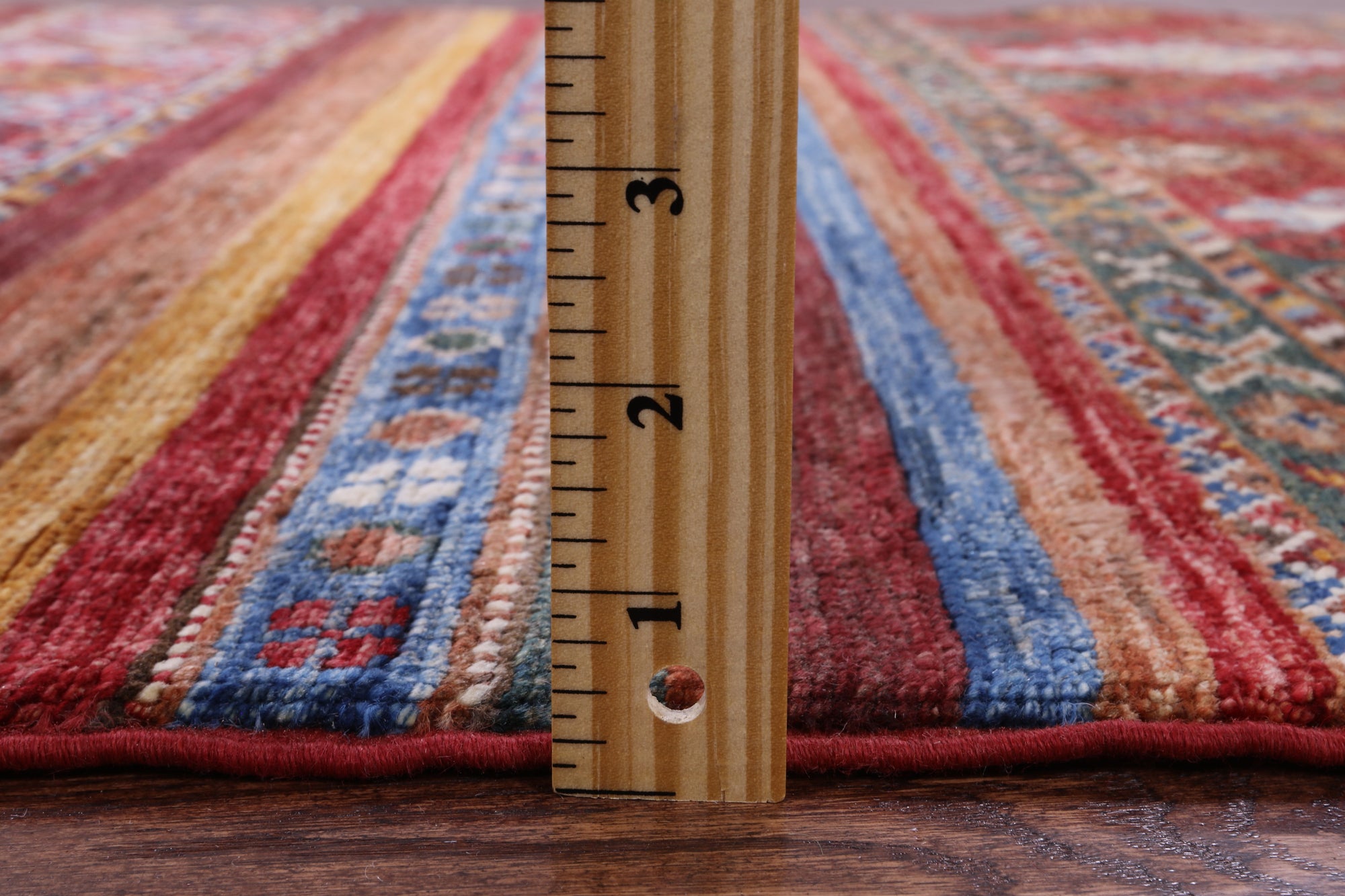 Khorjin Persian Gabbeh Handmade Wool Rug - 3' 4" X 5' 0" - Golden Nile