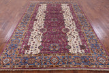 Persian Fine Serapi Hand Knotted Wool Rug - 6' 10" X 9' 9" - Golden Nile